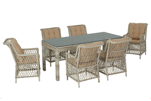 BAHÇE-BALKON MOBİLYALARI MASA TAKIMI ROZA RİTİM