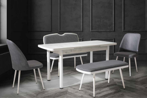 YEMEK ODASI MUTFAK MASA SANDALYE TAKIMI ELİT BANK