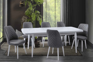 YEMEK ODASI MUTFAK MASA SANDALYE TAKIMI DİVA