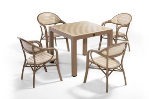  BAHÇE-BALKON MASA SETİ BAMBOO 4'LÜ