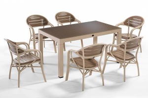  BAHÇE-BALKON MASA SETİ BAMBOO 6'LI